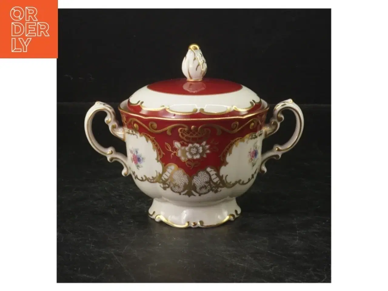 Billede 1 - Dekorativ sukker skål (str. Ø 10 cm)