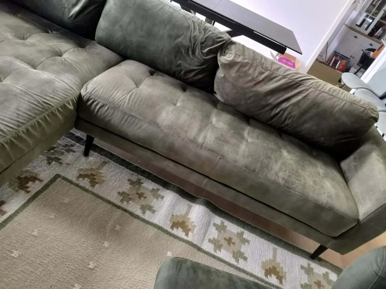 Billede 5 - Sofa m/chaiselong samt Øreklapstol m/skammel