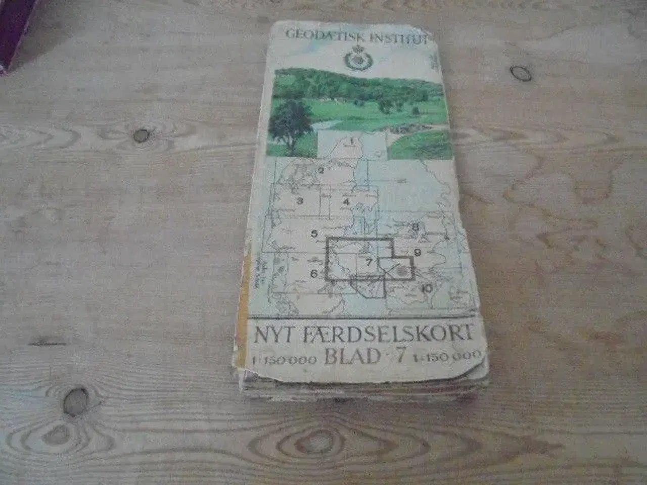Billede 1 - Fyn - gammelt færdselskort fra 1946  Fyn + Nordals