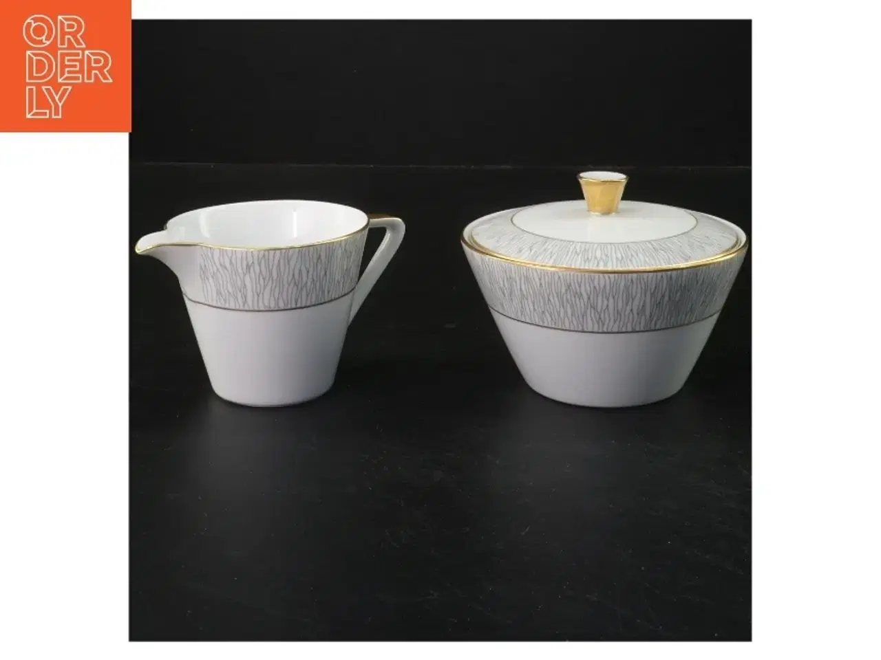 Billede 1 - Koh-I-Noor flødekande og sukkerskål sæt (str. Ø. 8 cm. længde. 7 cm. og. ø. 11,5 cm. længde. 6,5 cm)