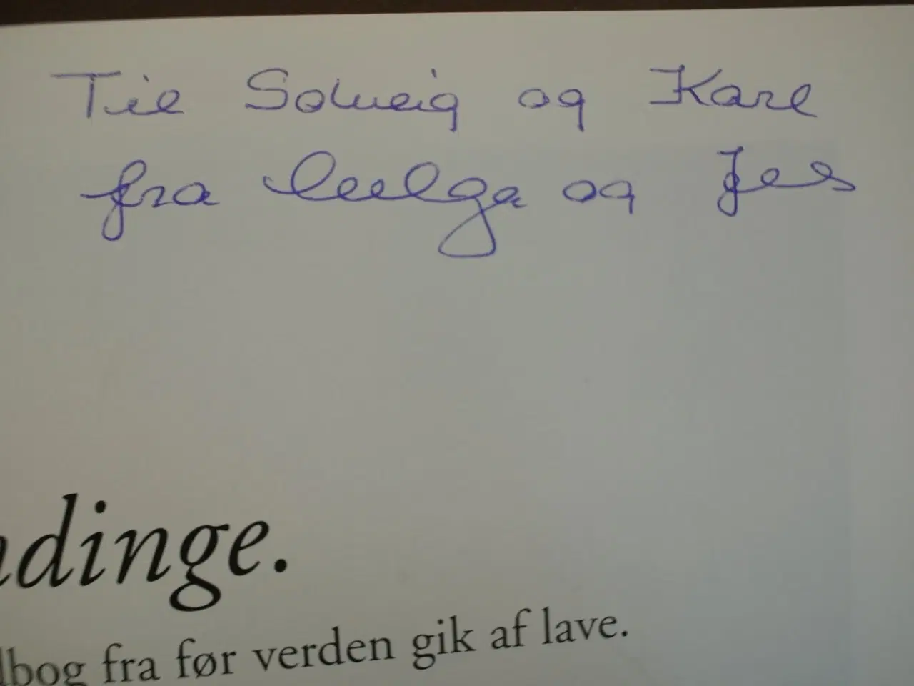 Billede 2 - svindinge en billedbog fra før verden gik af lave,