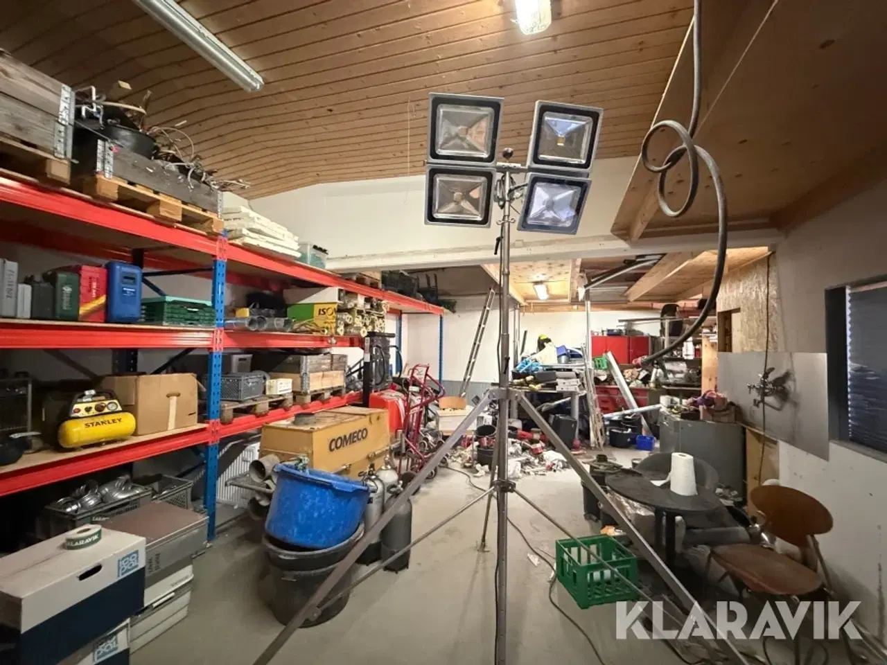 Billede 4 - Arbejdsprojektører på teleskopstativer 2 styk