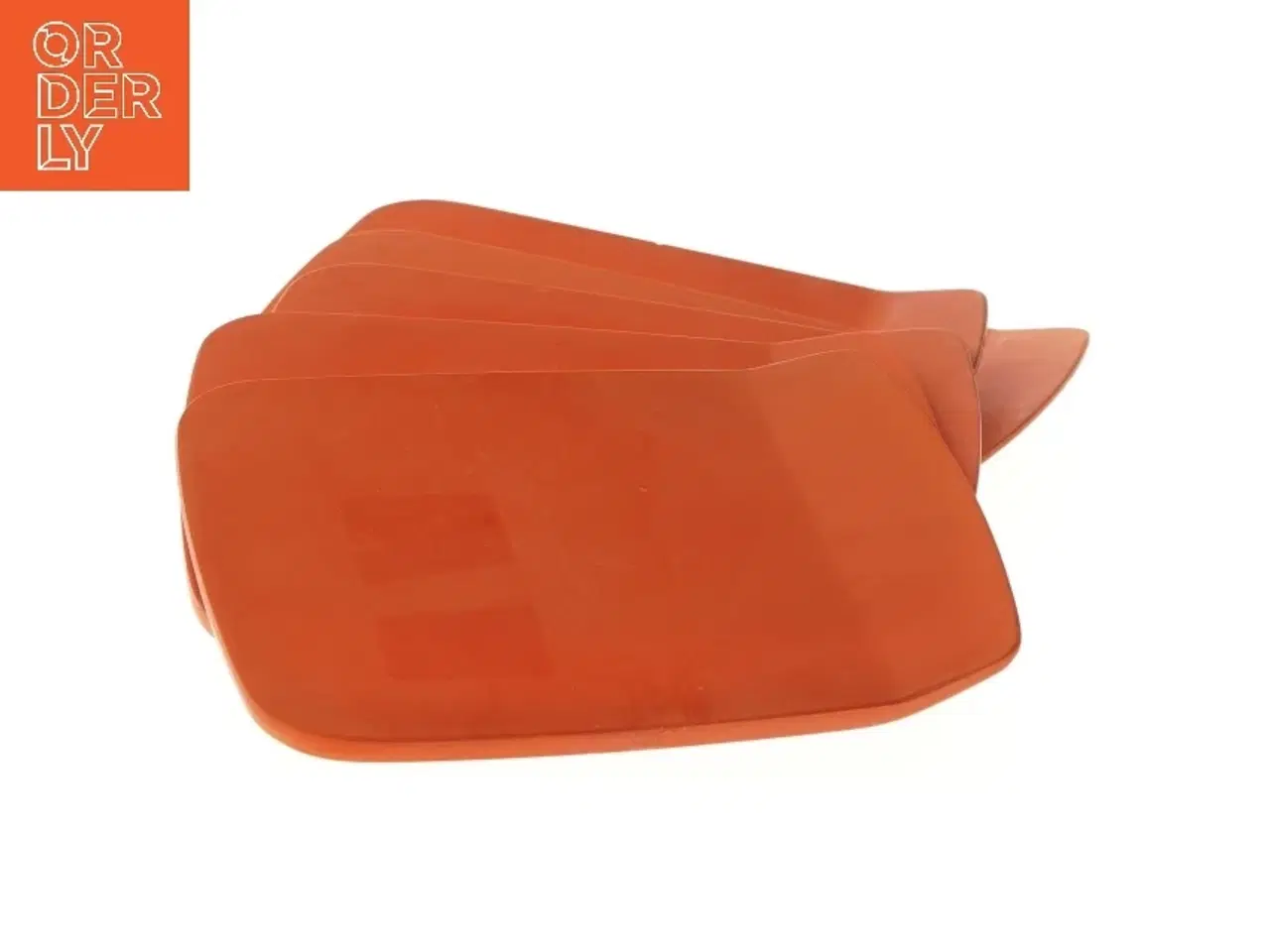 Billede 4 - Sæt med 5 orange plastikskraber (str. 5 stk 16x12 cm)