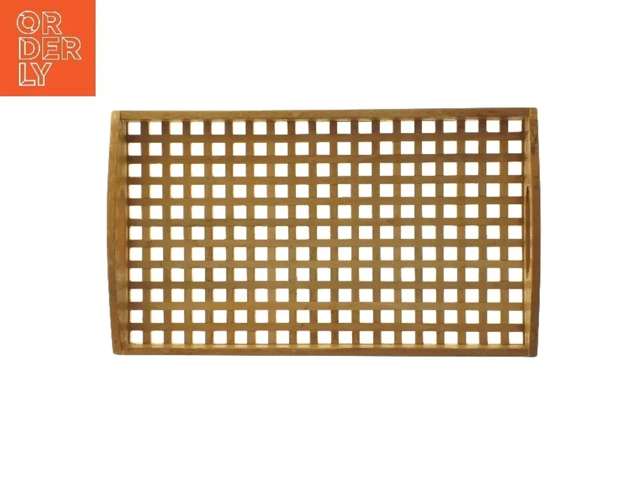 Billede 2 - Træbakke med håndtag (str. 49x29x5 cm)