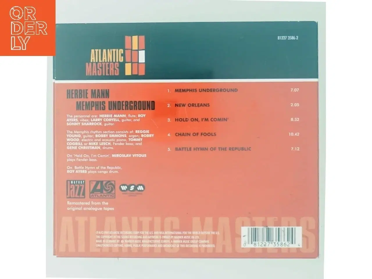 Billede 3 - Herbie Mann - Memphis Underground CD fra Atlantic