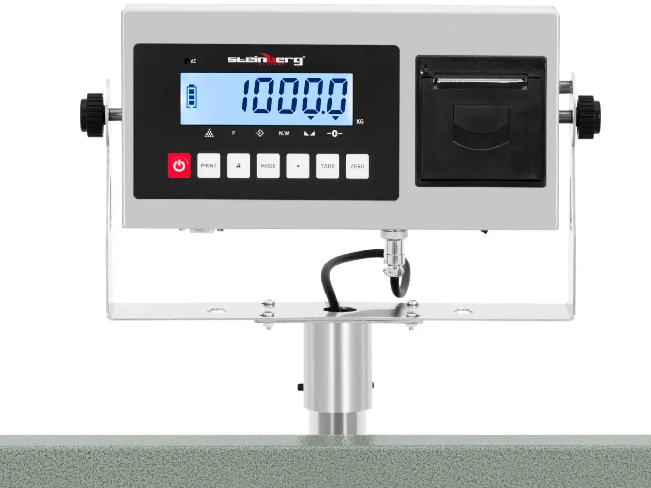 Billede 2 - Pakkevægt – 1000 kg / 100 g – LCD – labelprinter