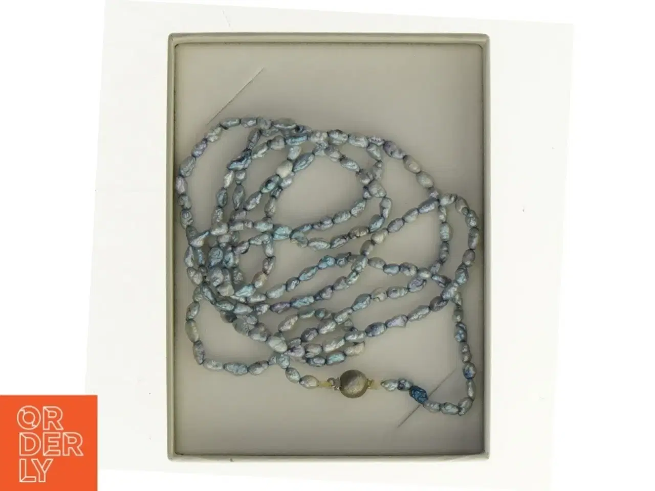 Billede 1 - Halskæde med ægte perler (str. 10 x 8 cm)