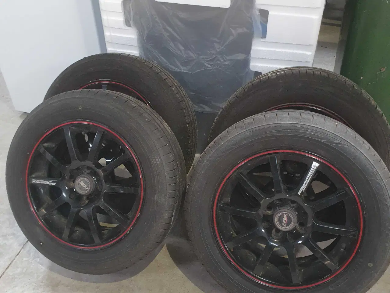 Billede 1 - Suzuki Swift sommerhjul med flotte alufælge