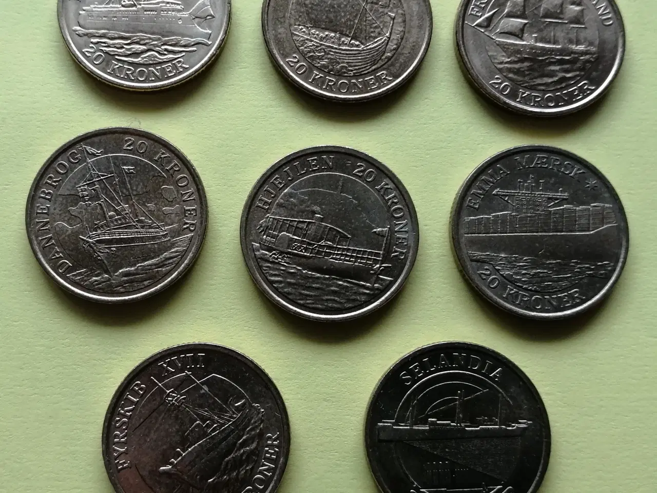 Billede 8 - Danske mønter og 10 kr. seddel