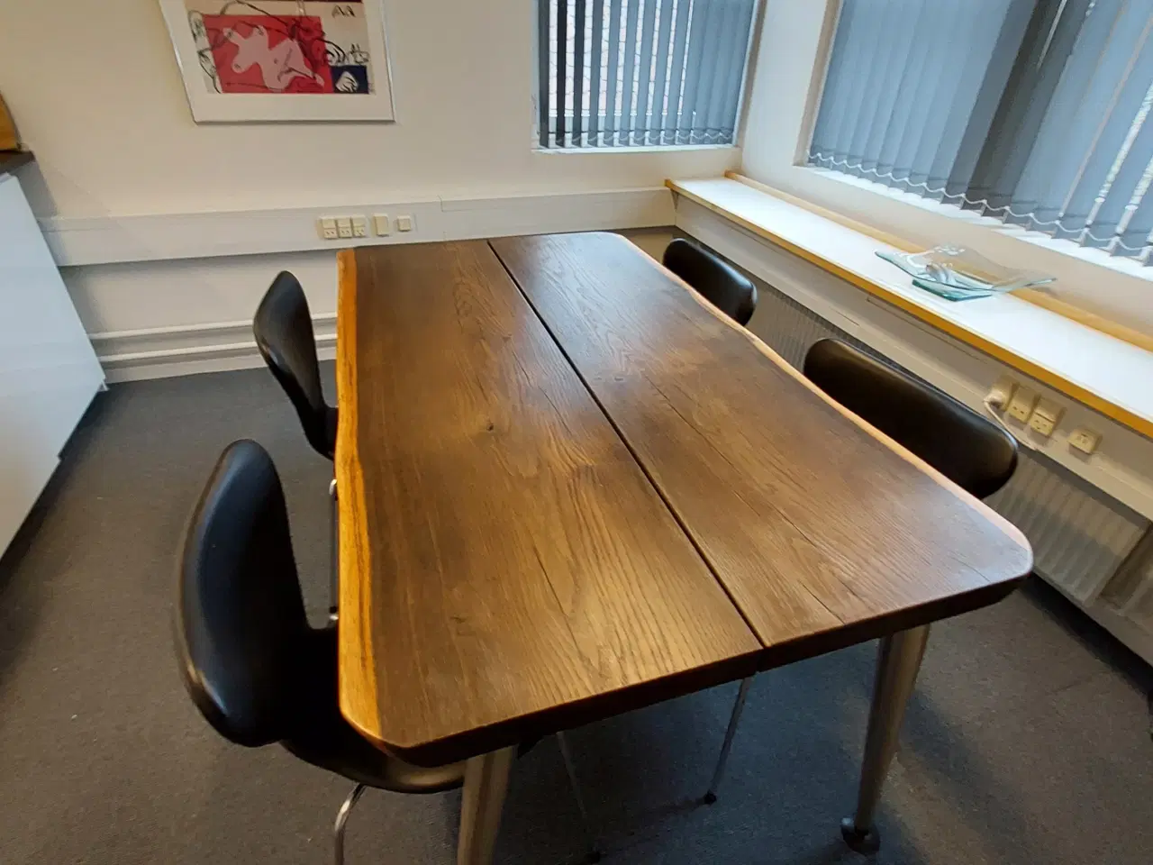 Billede 2 - Eksklusivt bord i røget eg!