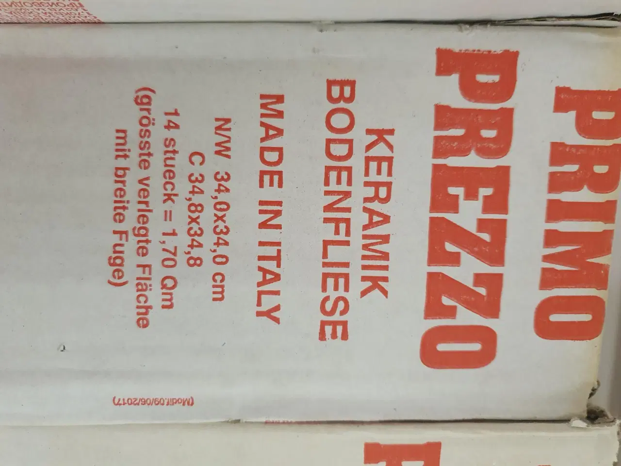 Billede 3 - Primo Prezzo keramik gulvflise 34x34 cm hvidgrå