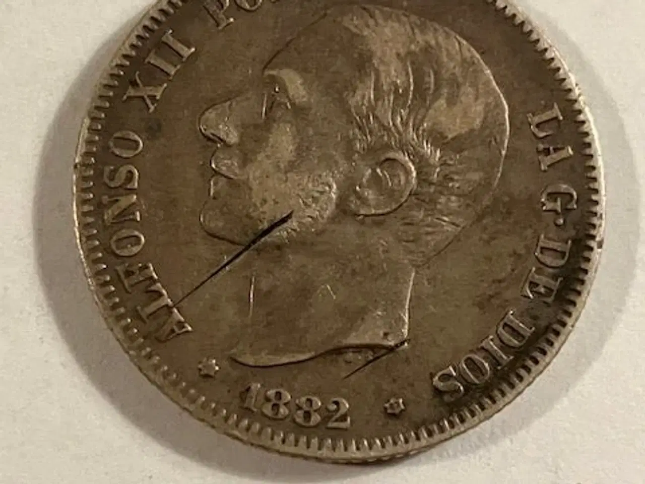 Billede 2 - 2 Pesetas 1882 Spain