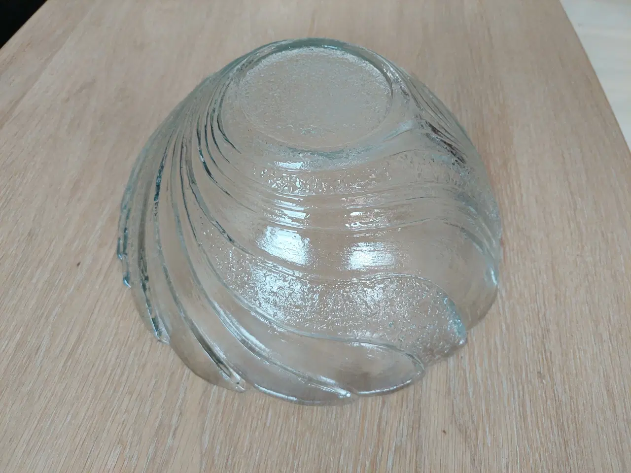 Billede 3 - Glas Skål med "spiral mønster