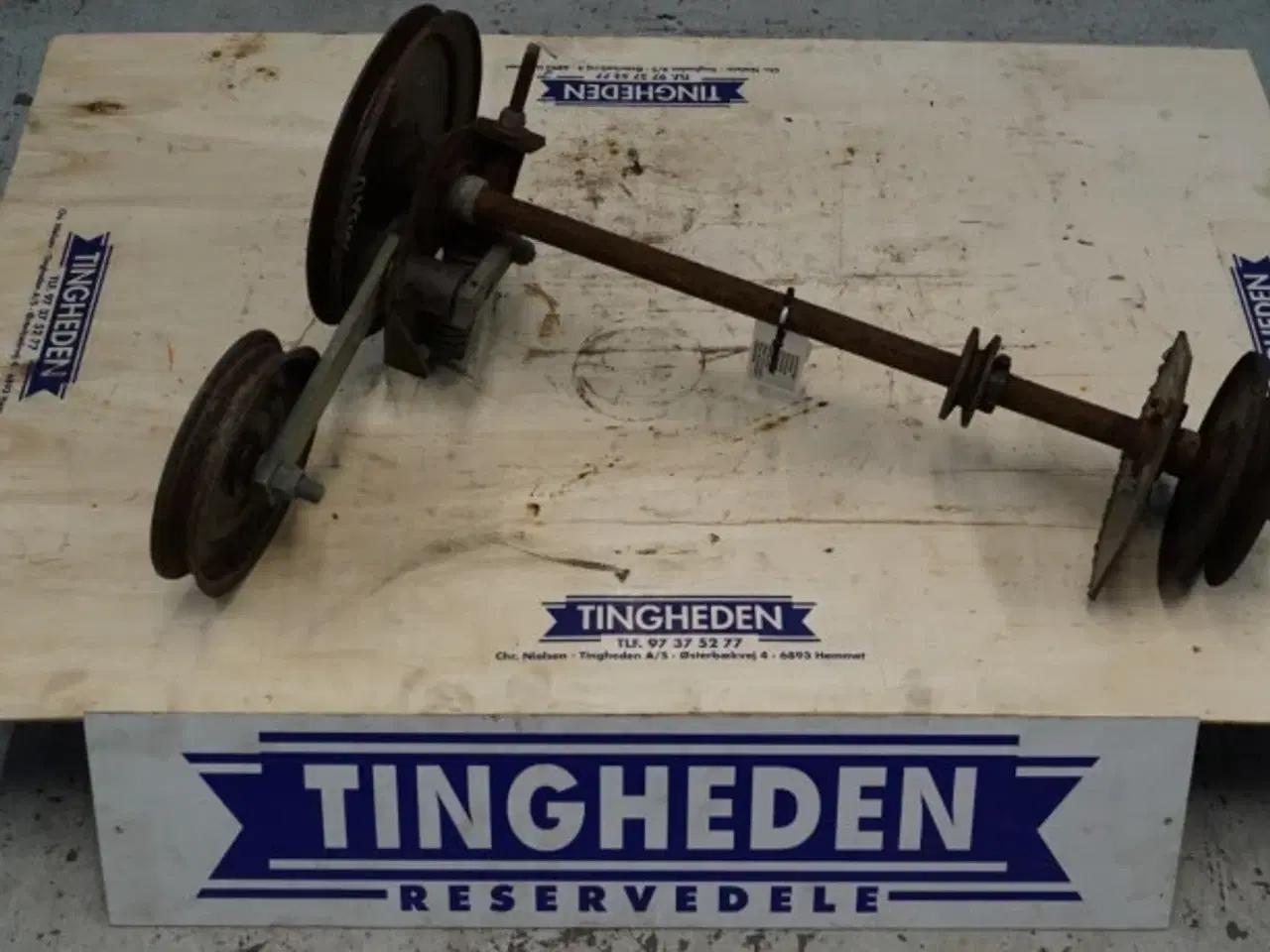 Billede 1 - Dronningborg D4500 Aksel med remskiver