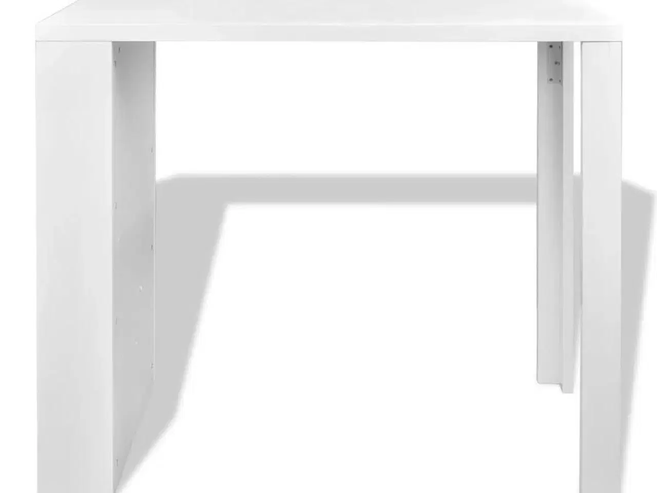 Billede 3 - Barbord med vinreol MDF højglans hvid