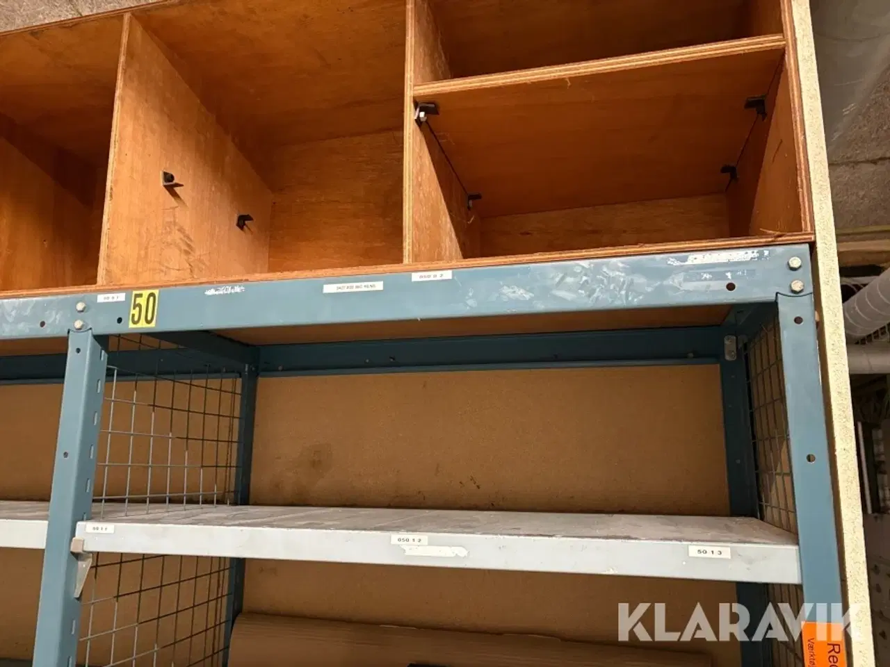 Billede 3 - Værkstedsreoler 10 sektioner