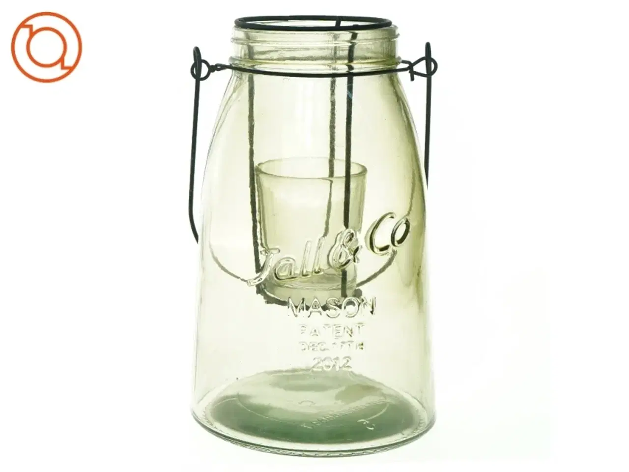 Billede 1 - Glas til fyrfadslys (str. 21 x 12 cm)