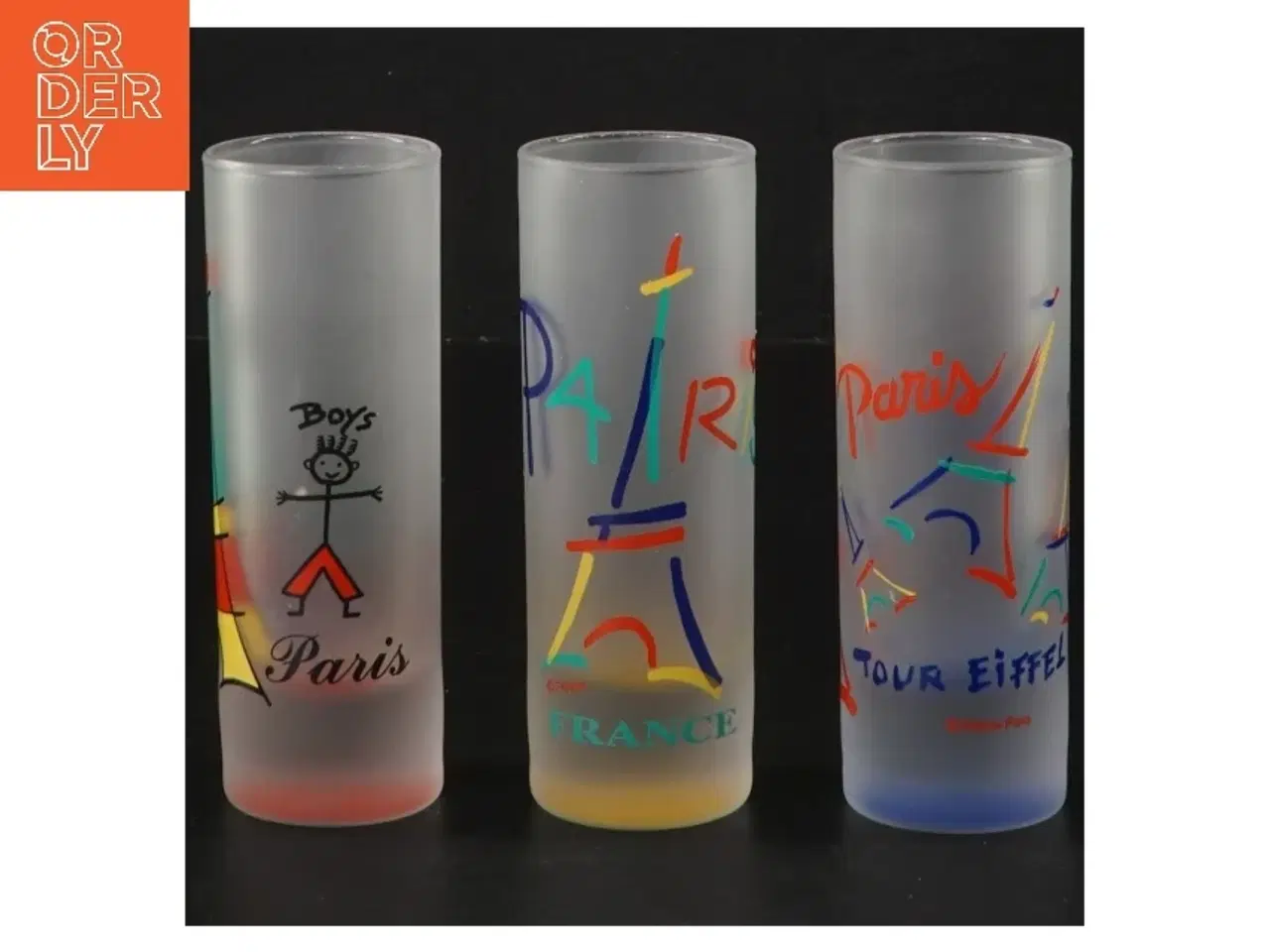 Billede 1 - Paris temaglas (str. 10,5 cm)
