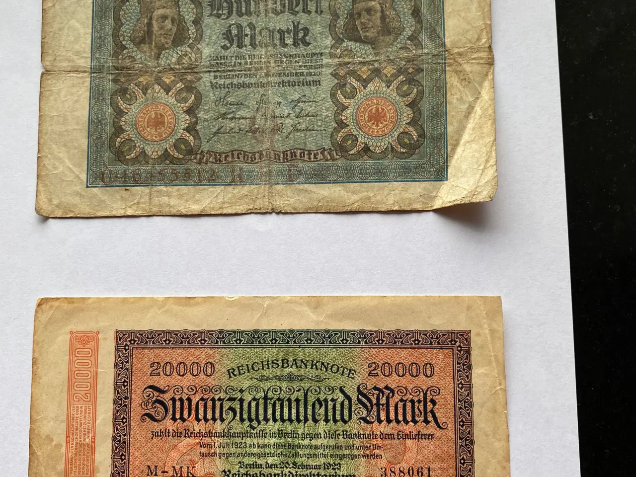 Billede 2 - Reichsbanknote - forskellige sedler