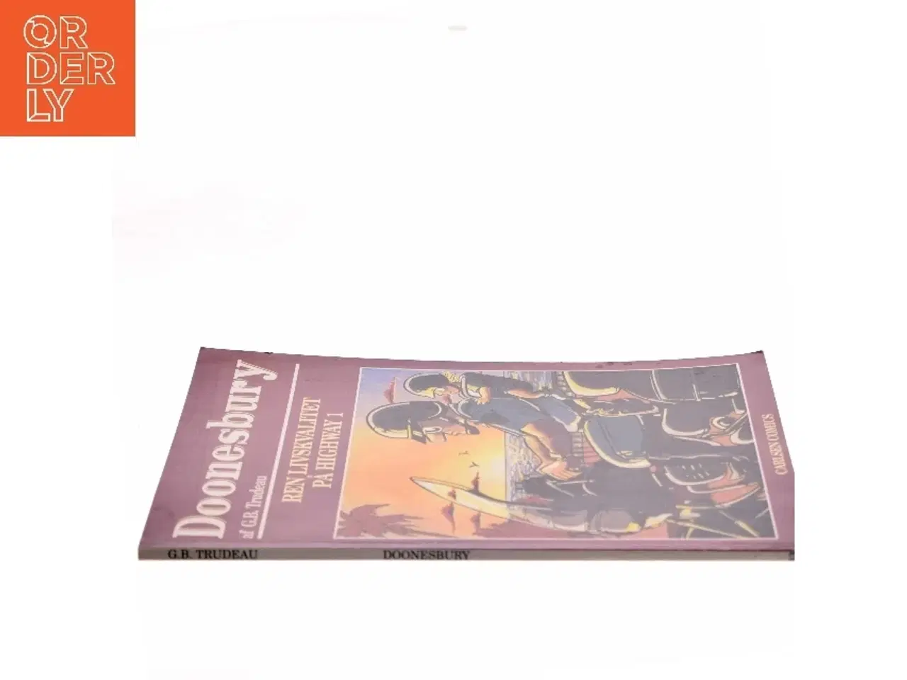 Billede 2 - Doonesbury. 12, Jeg dækker dig, mens du hydrerer / overs. af Per Vadmand ; tekstet af Rebecca Løwe. - 1993 af G. B. Trudeau (Bog)