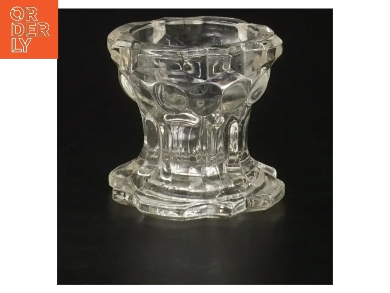 Billede 1 - Klassisk glaskunst lysestage (str. 6,5 cm)