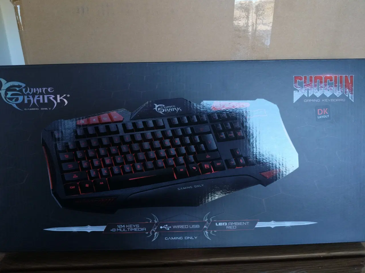 Billede 1 - White Shark Shogun gamer tastatur