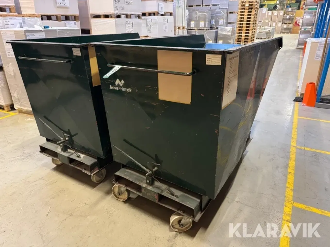 Billede 1 - Vippecontainer 1000liter 2 styk