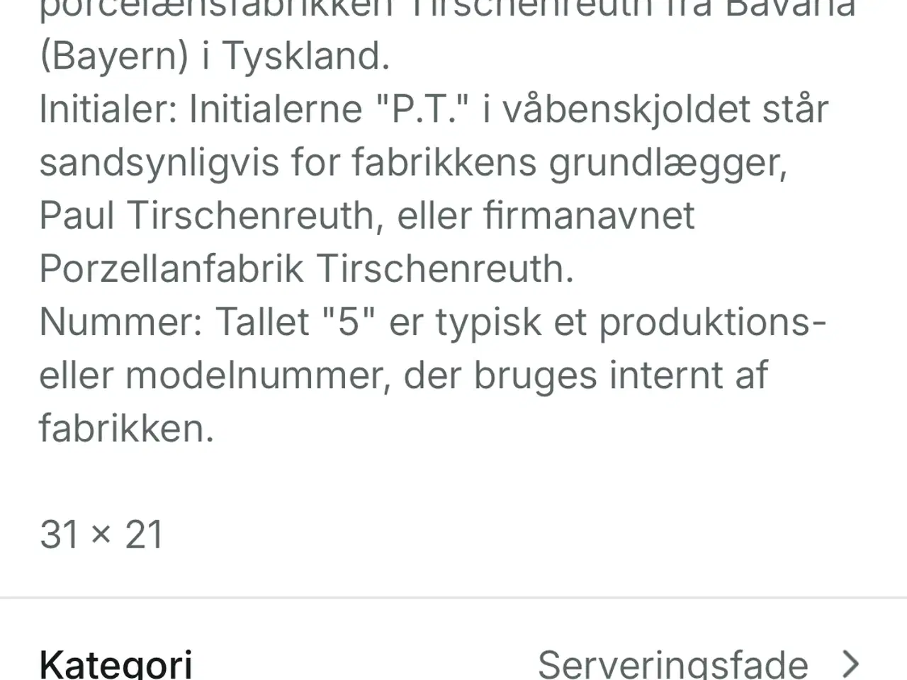 Billede 2 - Ovalt fad 