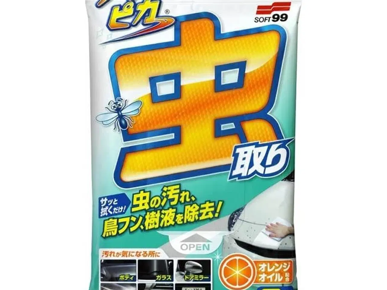 Billede 1 - Soft99 Fukupika Bugs & Droppings Removal Wipes Strong