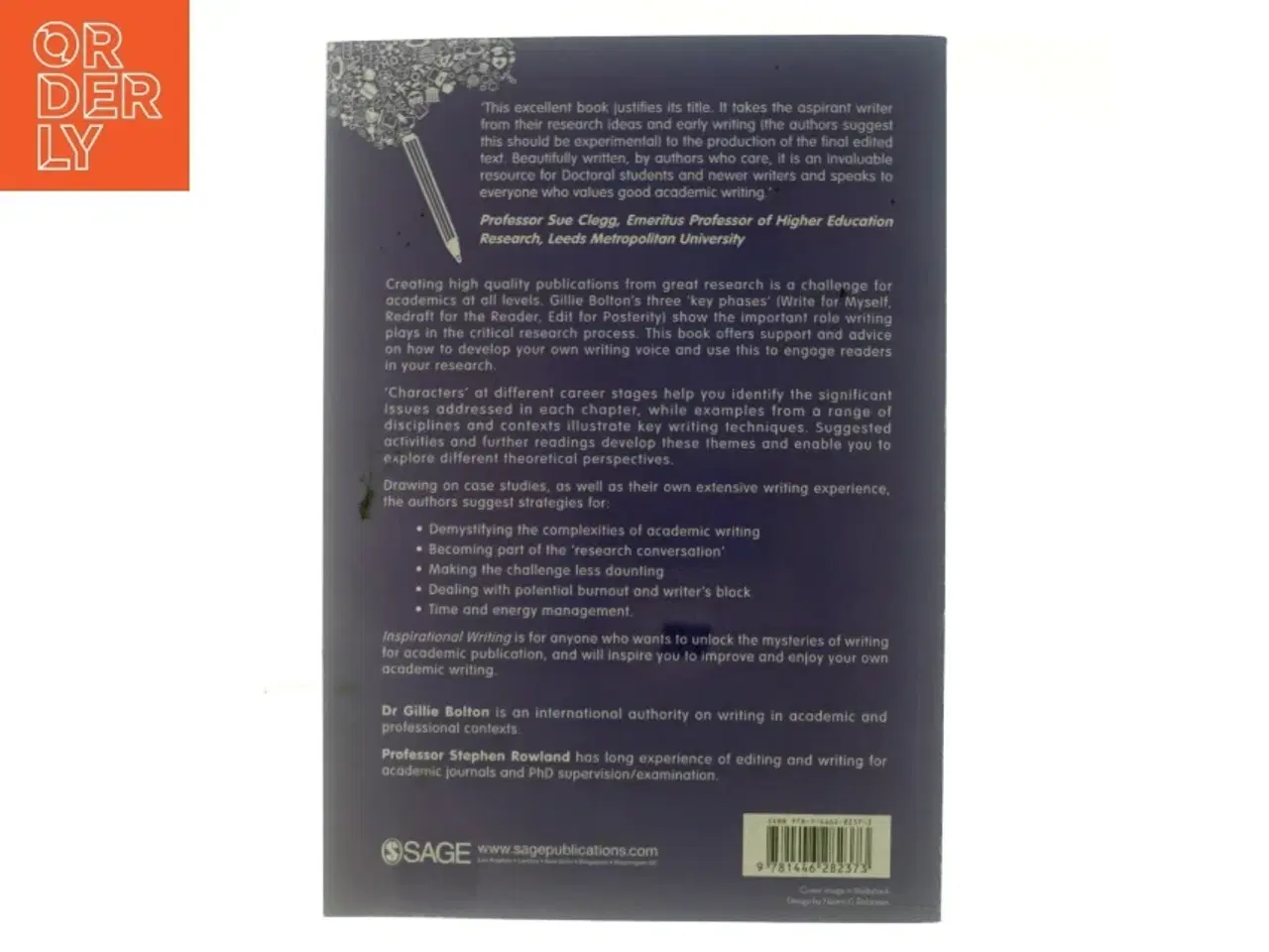 Billede 3 - Inspirational Writing for Academic Publication af Gillie Bolton, Stephen Rowland (Bog)