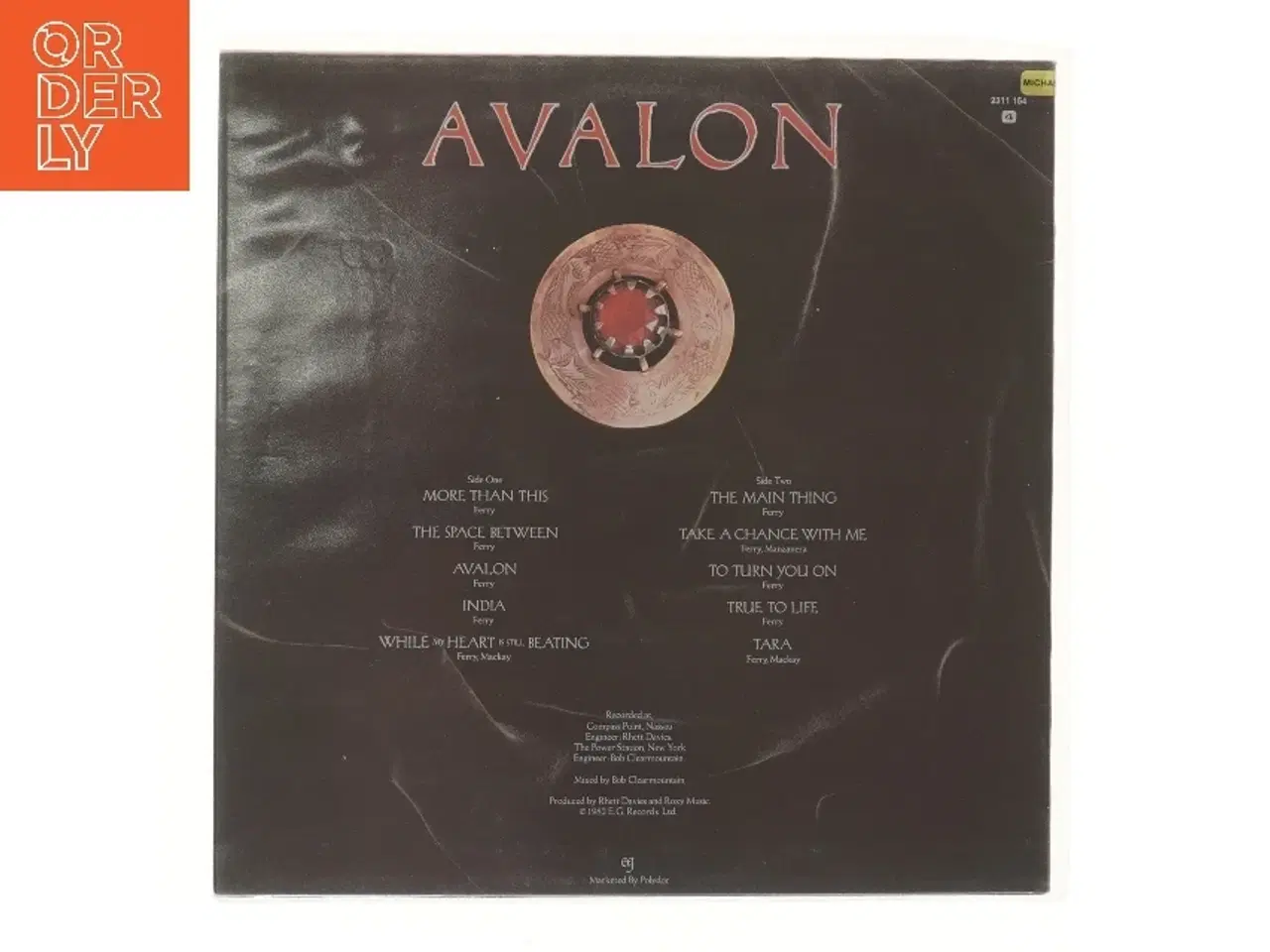 Billede 2 - Roxy Music Avalon Vinyl Album