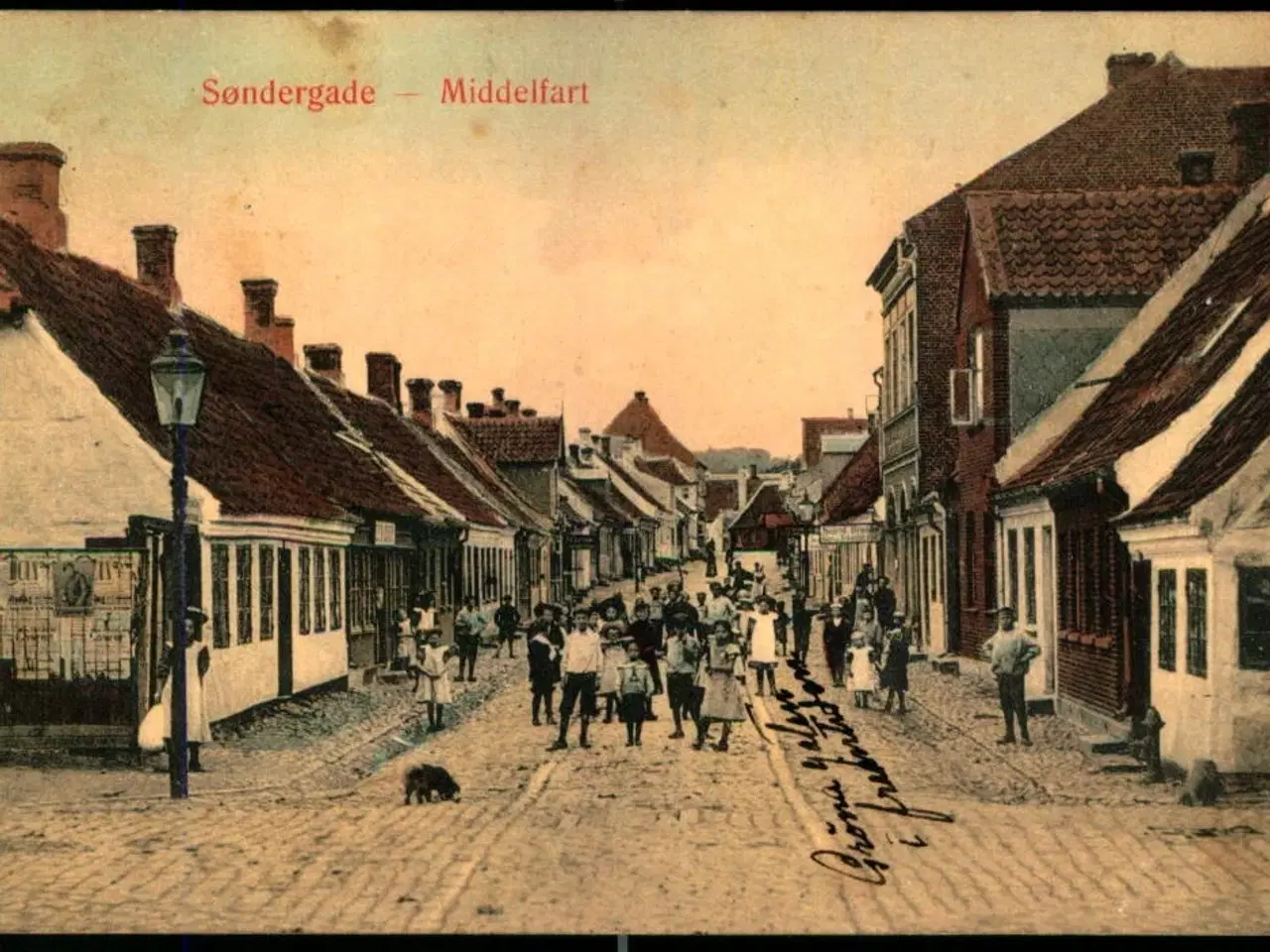 Billede 1 - Søndergade - Middelfart - P.M. Brønsros Forlag Eneret u/n - Brugt
