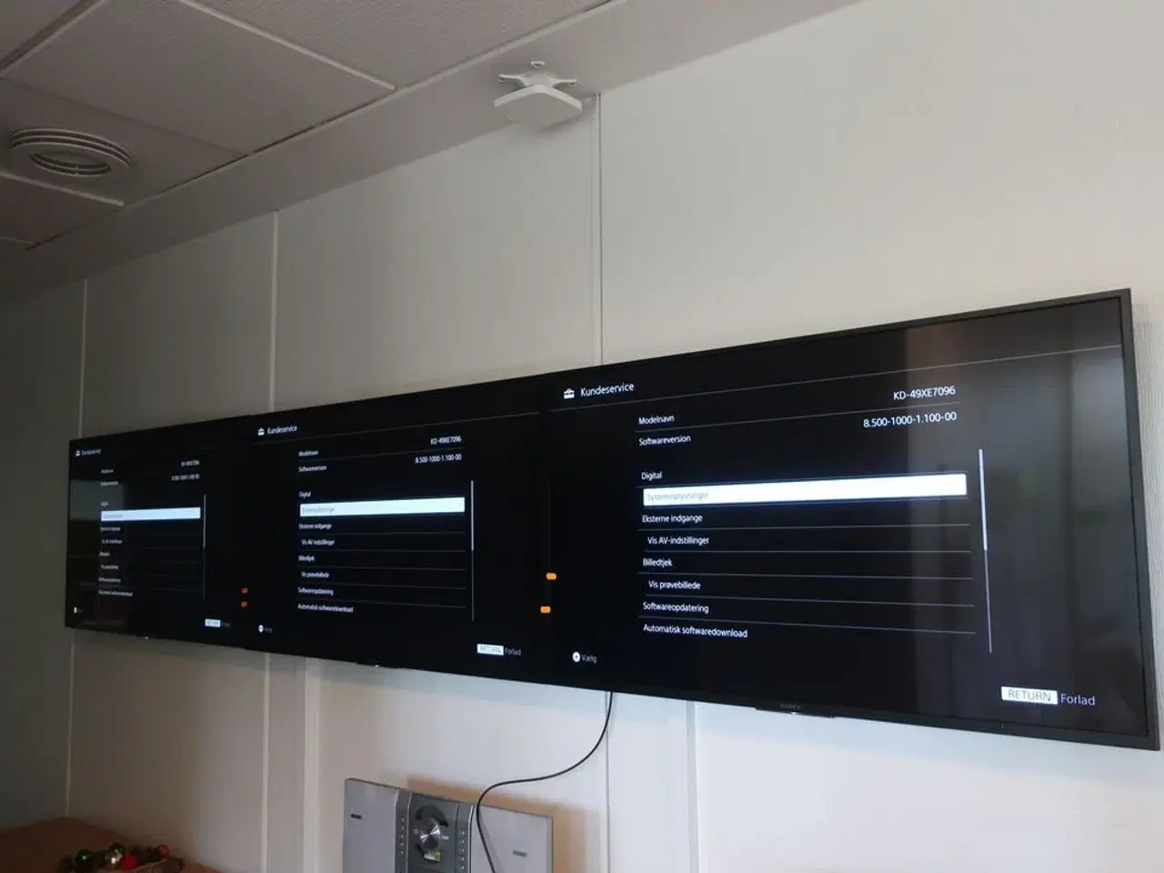 Billede 1 - 3 stk. 49" 4K UHD Smart TV SONY KD-49XE7096