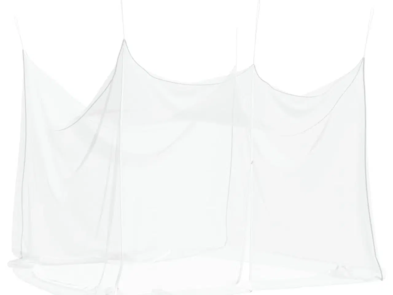 Billede 2 - Myggenet til indendørs og udendørs 300x300x250 cm trådnet hvid