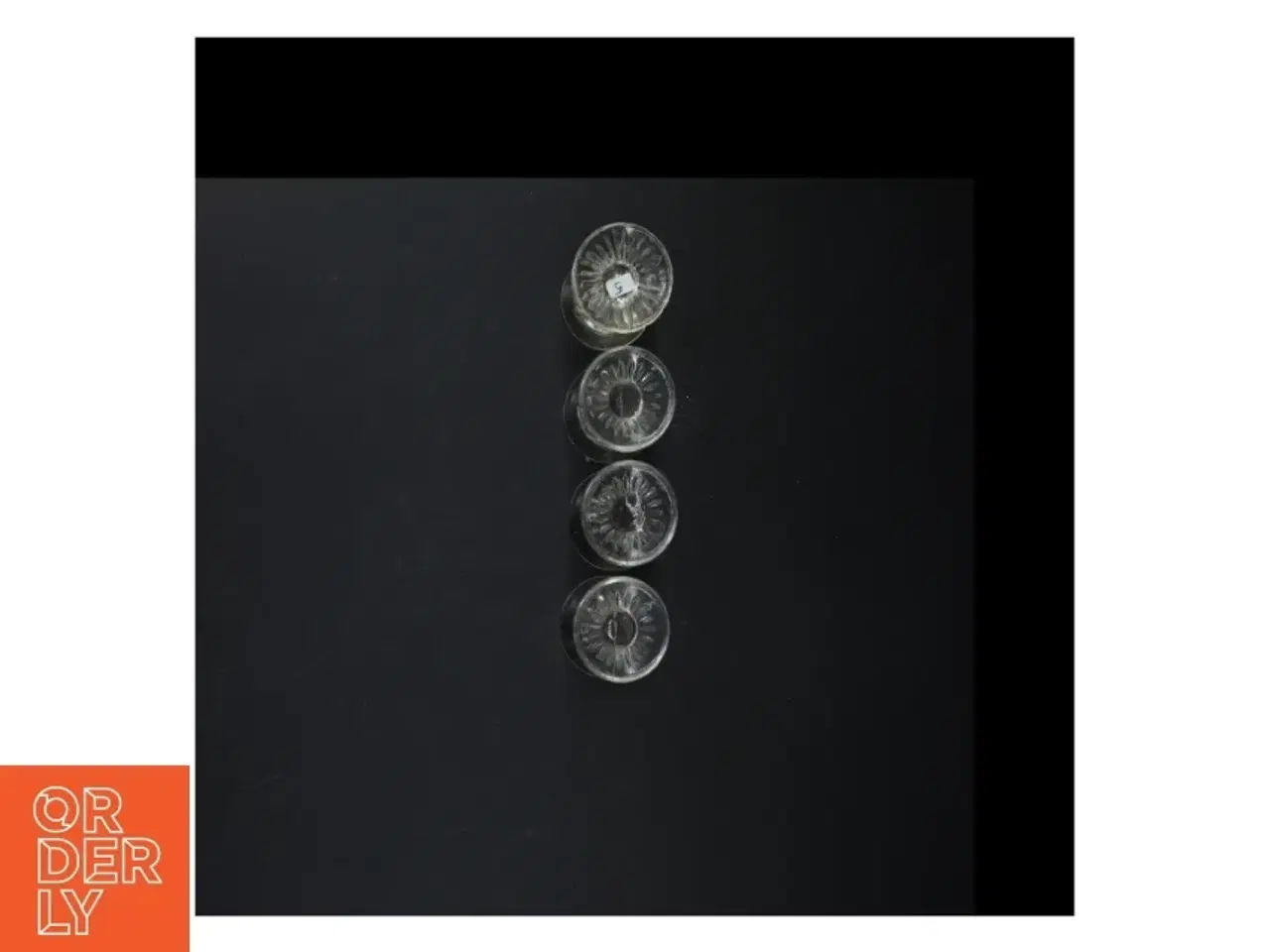 Billede 2 - 4 glas lysestager, (str. 7 cm.)
