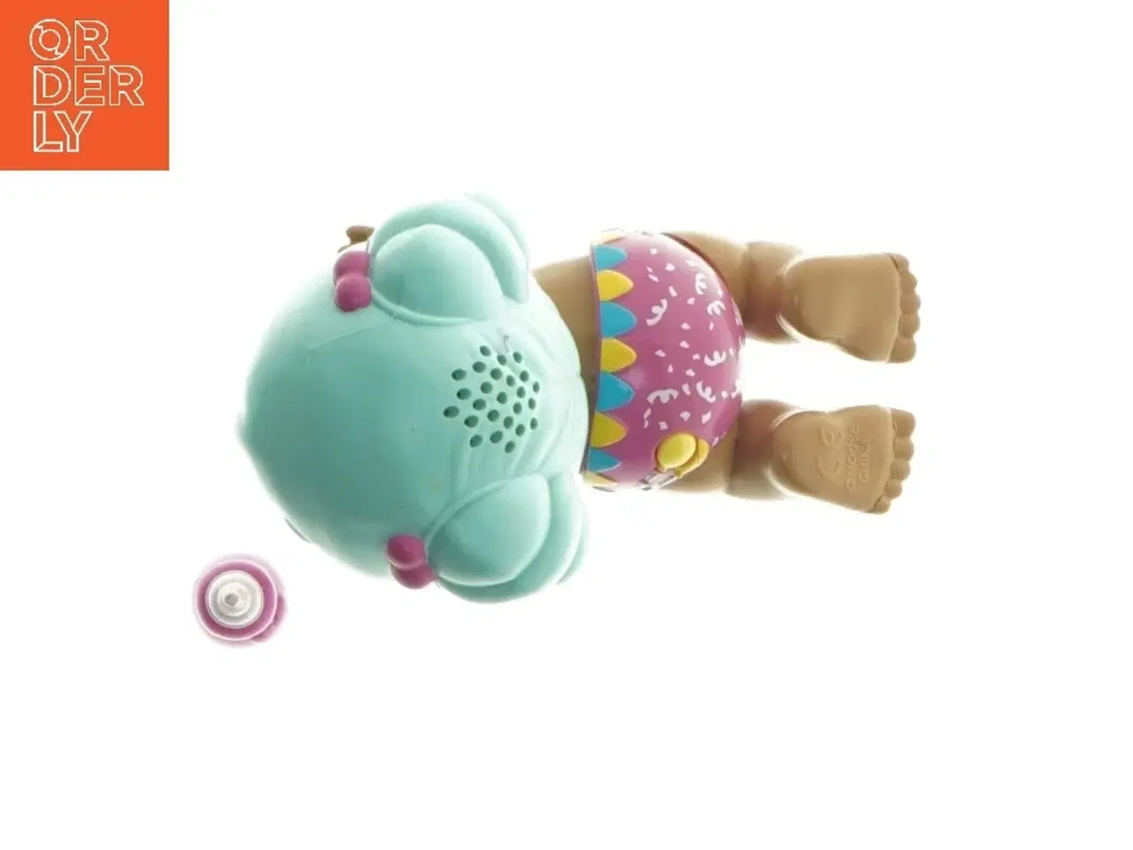 Billede 4 - Plastikdukke med lyseblåt hår (str. 11 cm)