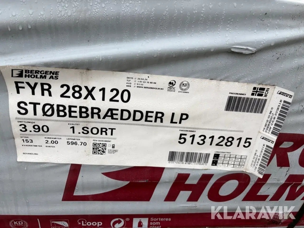 Billede 3 - Støbebrædder Bergene Holm fyr 28x120