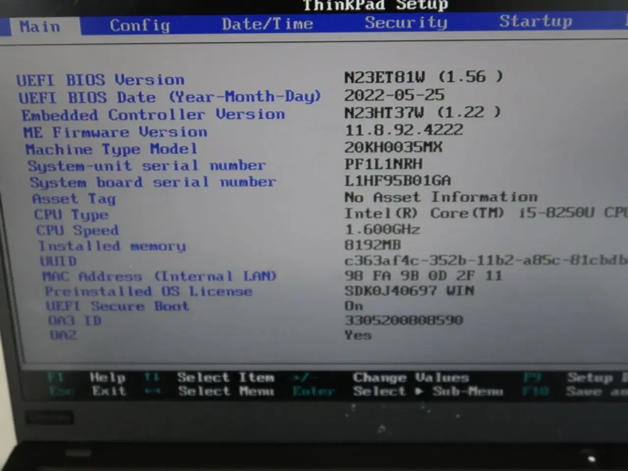Billede 5 - Bærbar computer LENOVO X1 Carbon 6th Gen.