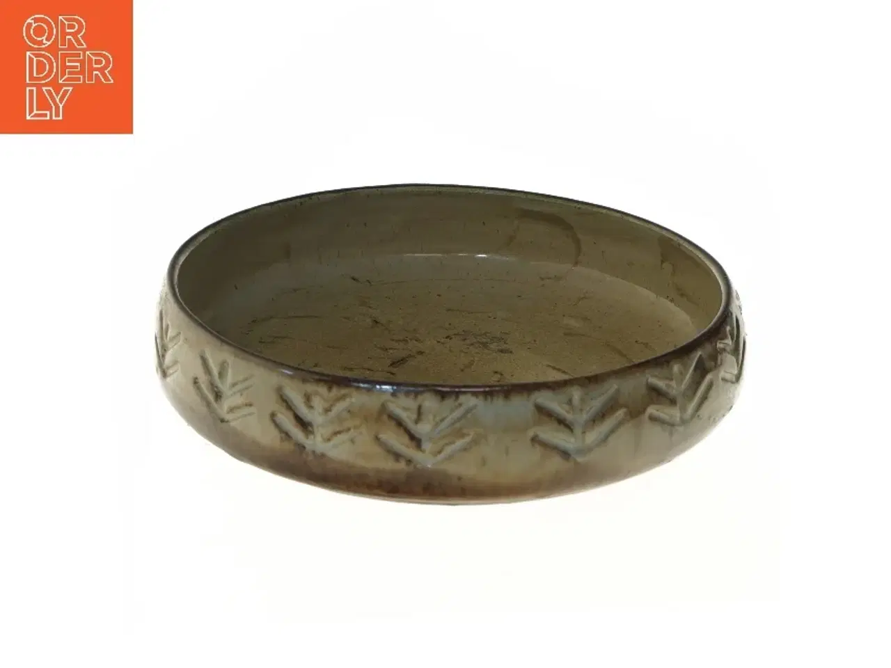 Billede 1 - Keramisk skål med indgravering (str. Ø 25 cm)