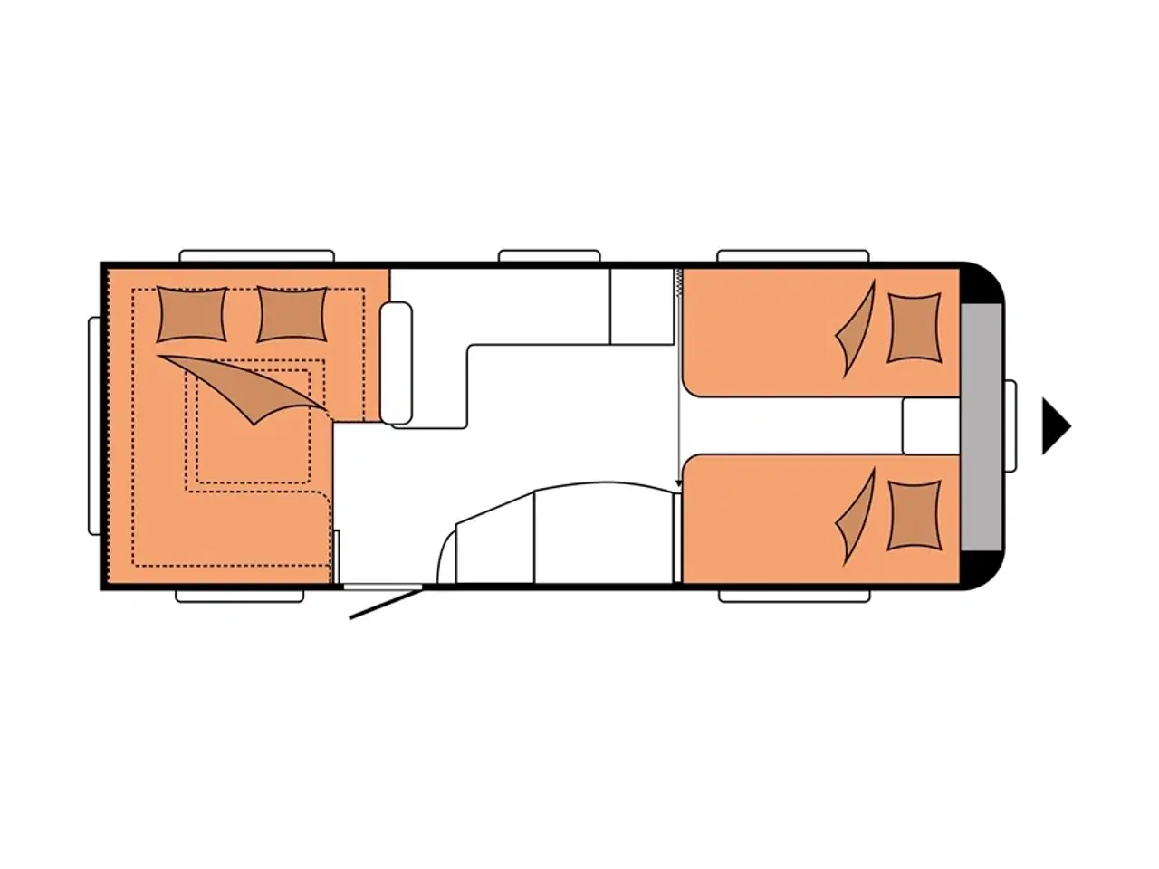 Billede 11 - 2023 - Hobby Prestige 620 CL   Enkeltsenge m/lameludtræk. NY HOBBY 2023. Nu på lager til omgående levering!