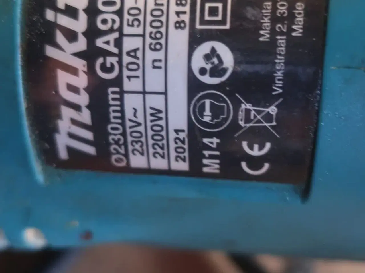 Billede 3 - Vinkelsliber MAKITA GA9020R