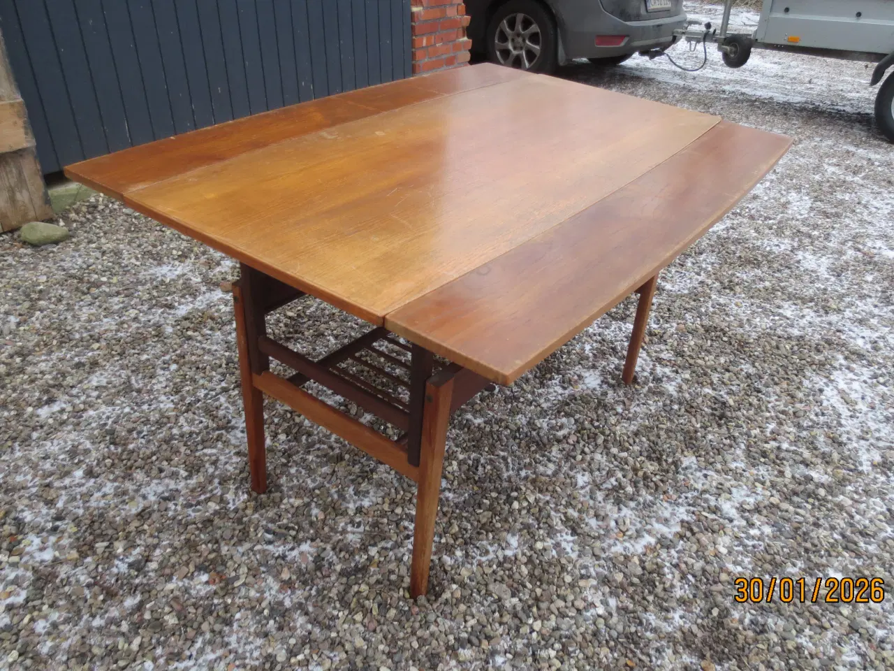 Billede 7 - 1 stk Københavnerbord i Teaktræ 