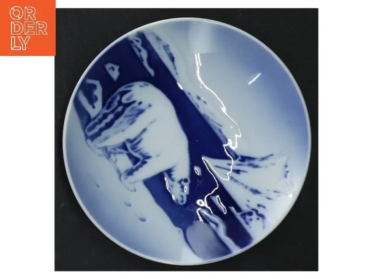 Billede 3 - Blåt porcelænsfad fra Royal Copenhagen (str. 11 cm)