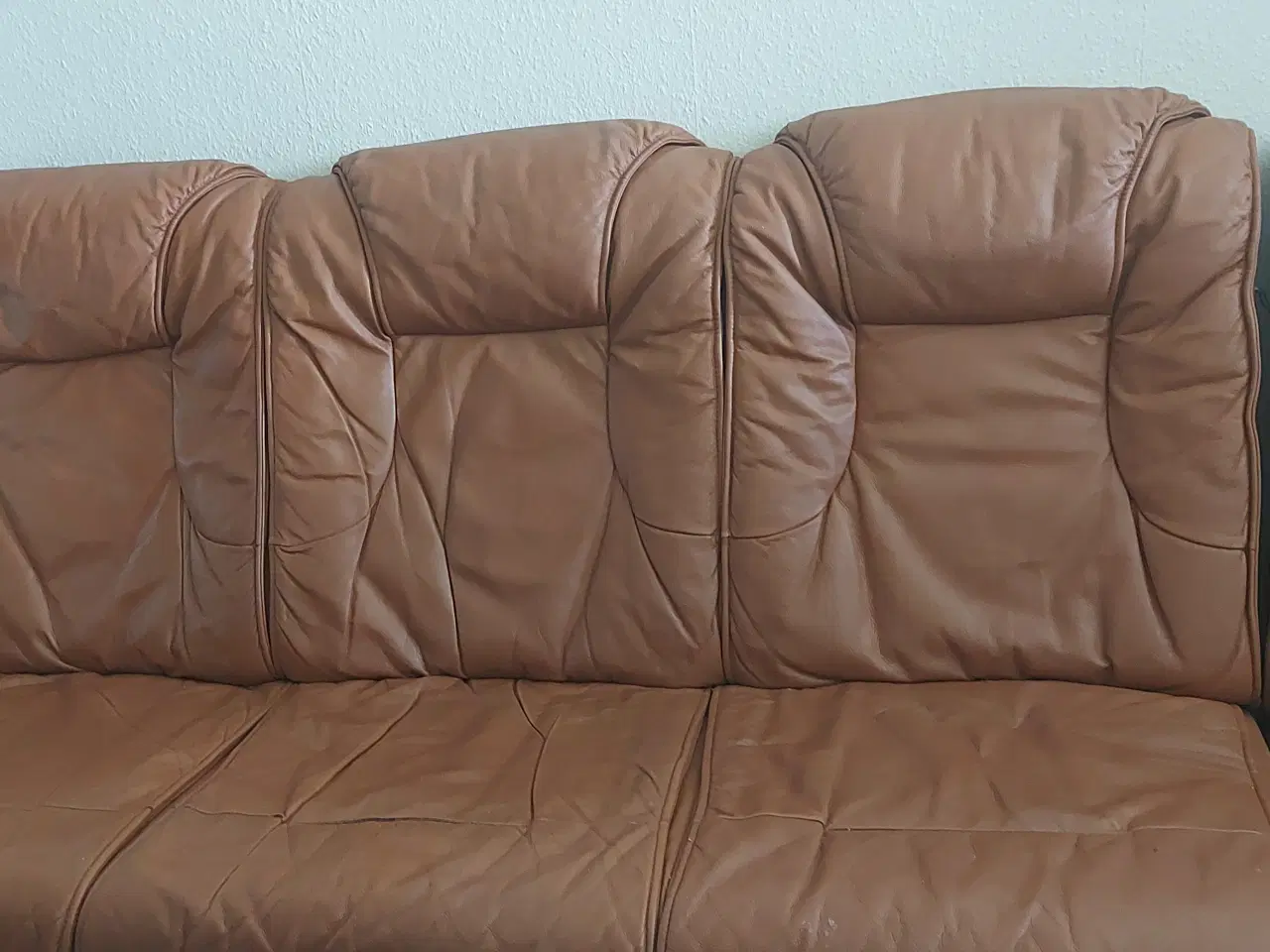 Billede 2 - Læder hjørnesofa