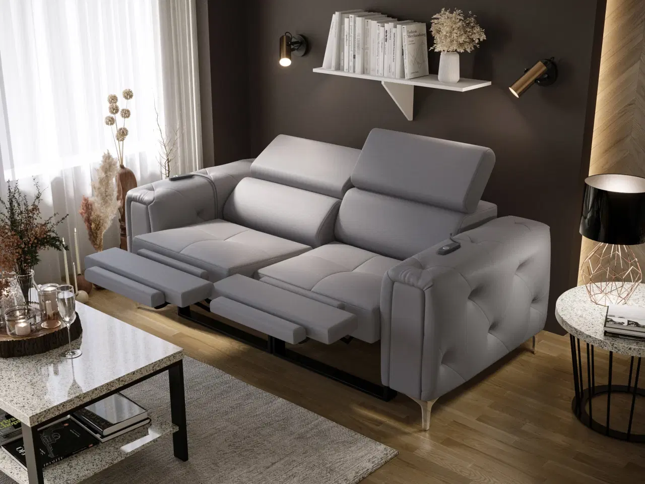 Billede 1 - ORIONIS II RELAX  TO-PERS. SOFA  190 CM U-24