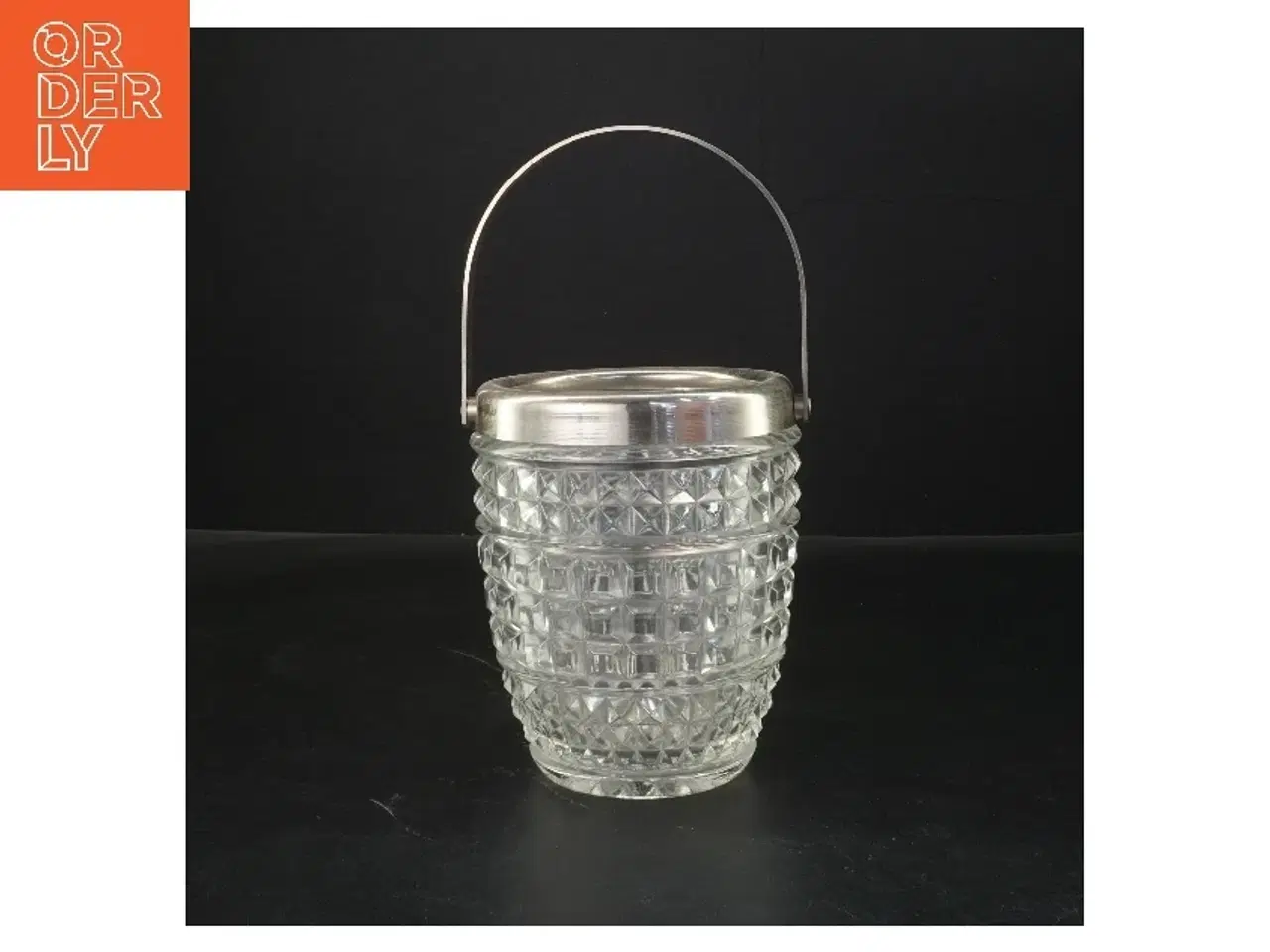 Billede 1 - Glas iskøler med håndtag (str. 14x12 cm)