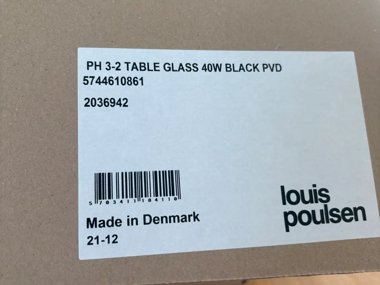 Billede 3 - PH 3-2 lampe sort glass