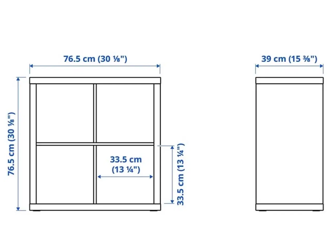 Billede 3 - Ikea Kallax 4 rum på ben