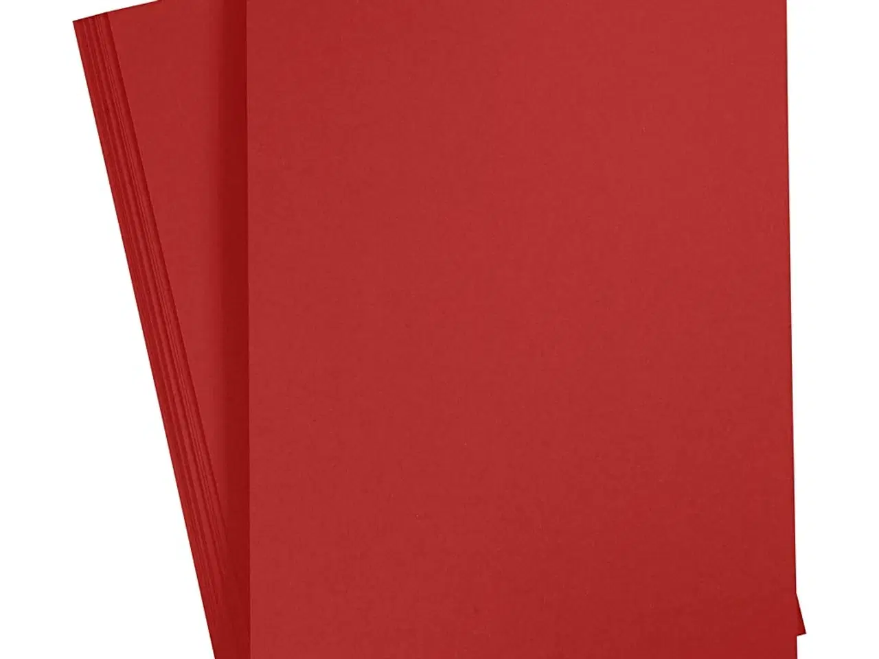 Billede 1 - Mørk Rød A4 Karton 180g - 20 Ark