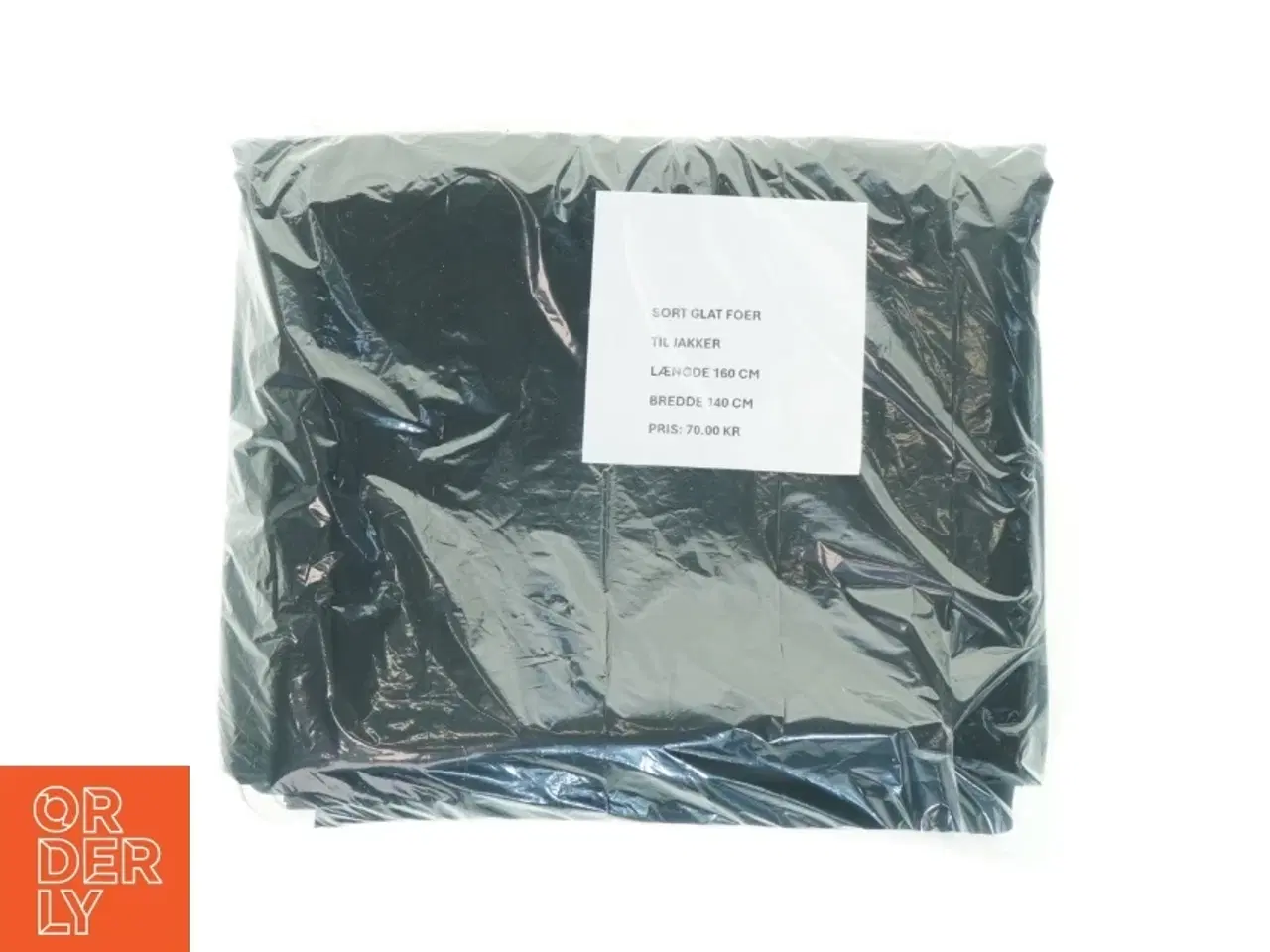 Billede 2 - Sort glat foer  (str. 160x140 cm)
